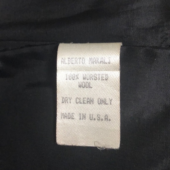 🌺🌺🌺Alberto Makali Black wool & leather Jacket size 6 - Picture 8 of 8